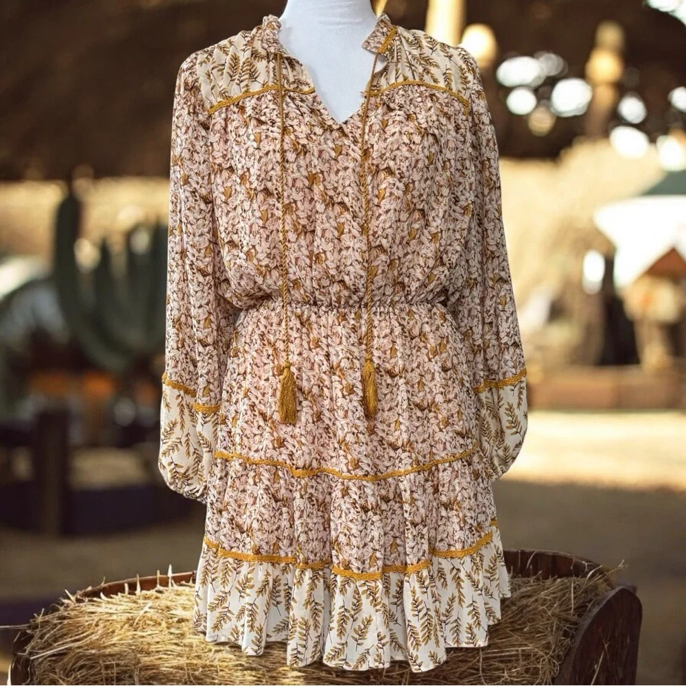 MISS ME Ophelia Floral Mini Dress (S)